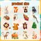 105PCS Woodland Animal Stickers Pack – Waterproof Vinyl Forest & Thanksgiving Stickers for Water Bottles, Baby Shower Decorations, Party Favors, Scrapbooks & DIY Crafts